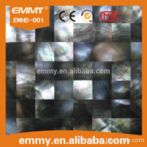 Professional triangle seamless blacklip MOP seashell mosaic tiles for sale